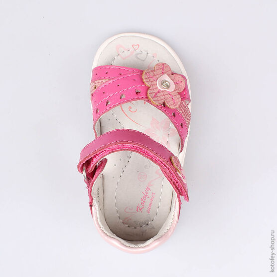 122092-22 Босоножки для девочки фуксия фото №4