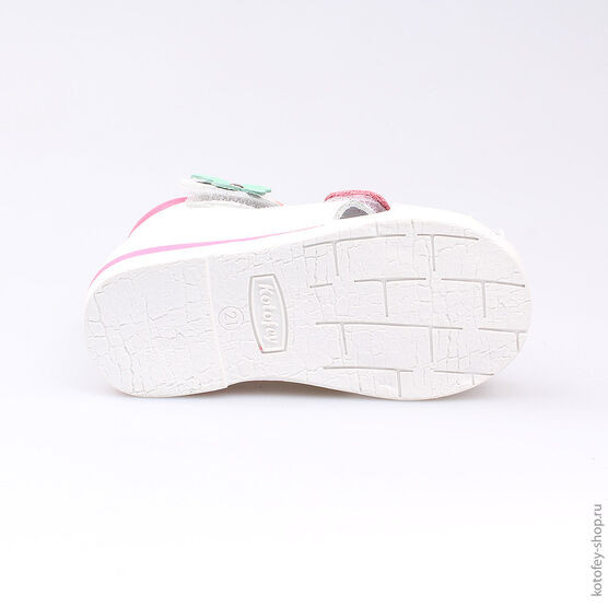 122096-21 Босоножки для девочки бел-фук фото №3