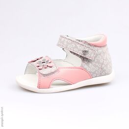 122097-21 Босоножки для девочки сер-роз