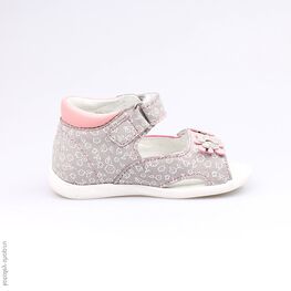 122097-21 Босоножки для девочки сер-роз фото №2