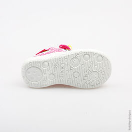 131079-13 Босоножки текстильные для девочки фуксия фото №3