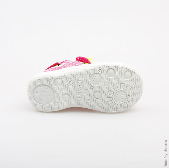 131079-13 Босоножки текстильные для девочки фуксия фото №3