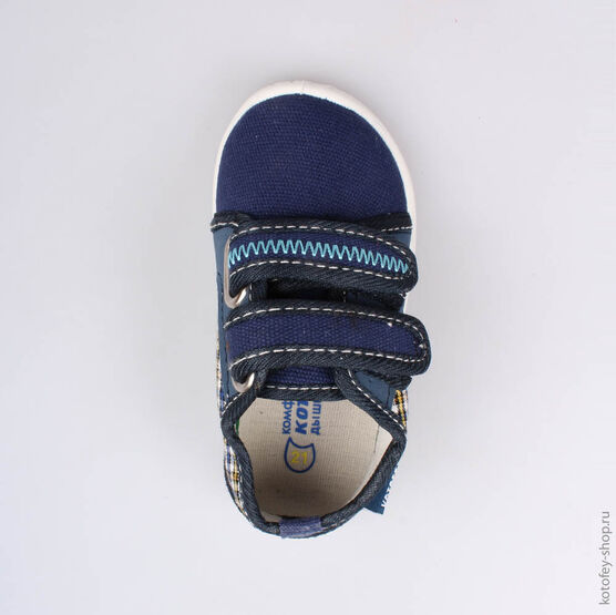 131096-12 Текстильная обувь для мальчики светло-синий фото №4