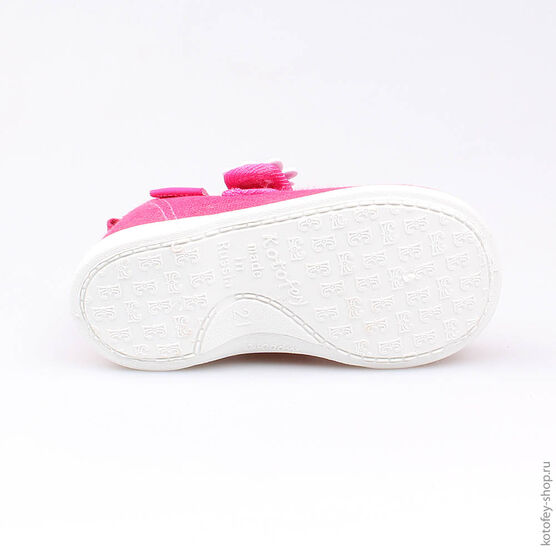 131109-11 Текстильная обувь для девочки фуксия фото №3