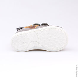 131110-12 Текстильная обувь для мальчики сер-ора фото №3