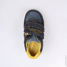 132099-21 Полуботинки для мальчики син-жел фото №4