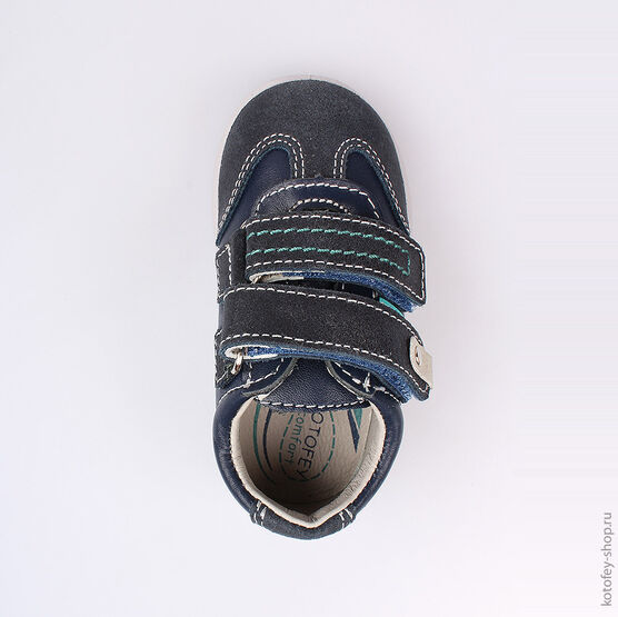 132104-22 Полуботинки для мальчики светло-синий фото №4