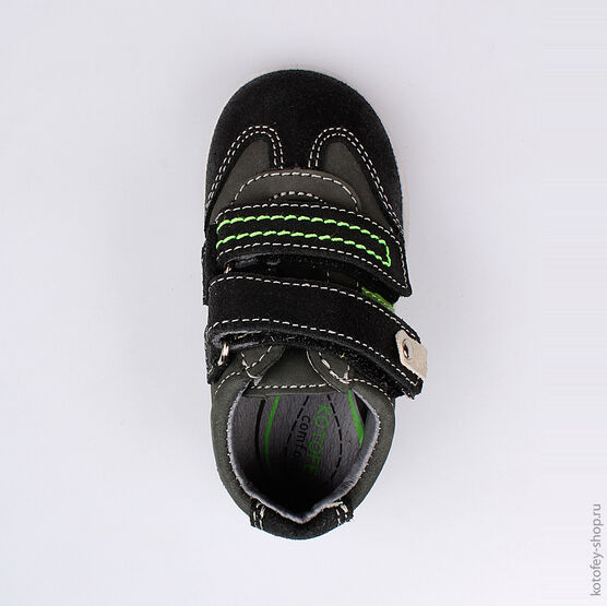 132104-23 Полуботинки для мальчики серый фото №4