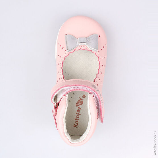 132116-22 Туфли для девочки роз-срб фото №4