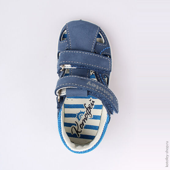 132120-21 Туфли для мальчики светло-синий фото №4