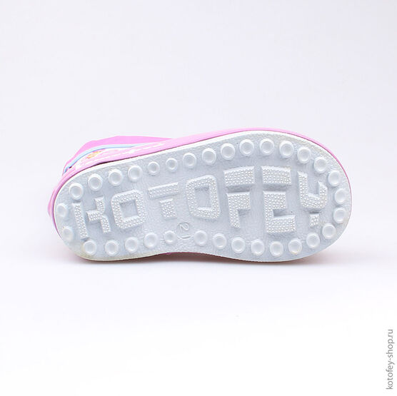 166065-11 Резиновые сапоги для девочки персиковый фото №3