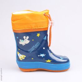 166072-11 Резиновые сапоги для мальчики син-ора фото №2