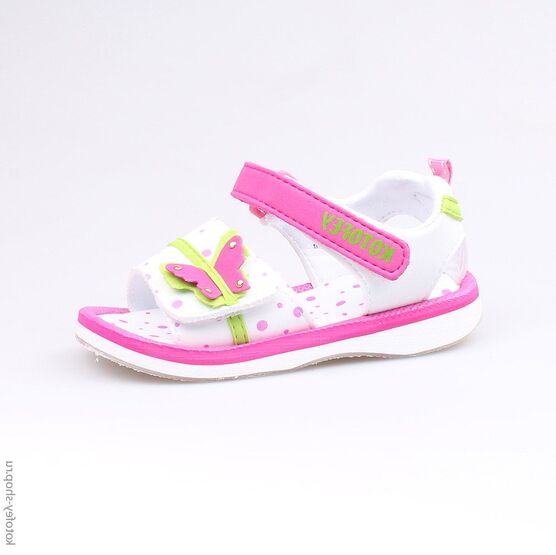 225026-11 Пляжная обувь розовая для девочки розовый