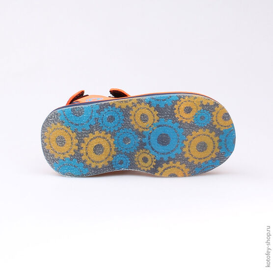 225027-11 Пляжная обувь оранжевая для мальчики оранжевый фото №3