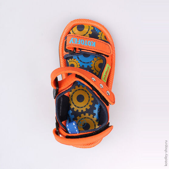 225027-11 Пляжная обувь оранжевая для мальчики оранжевый фото №4