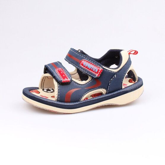 225028-11 Пляжная обувь сине-красная для мальчики син-кра