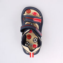 225028-11 Пляжная обувь сине-красная для мальчики син-кра фото №4