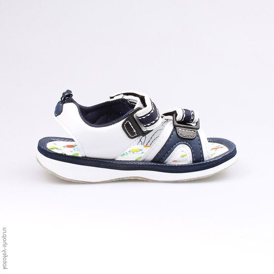 225030-11 Пляжная обувь для мальчики син-бел фото №2