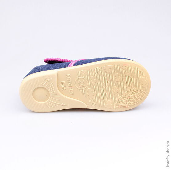 231097-71 Текстильная обувь для девочки син-фук фото №3