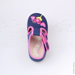 231097-71 Текстильная обувь для девочки син-фук фото №4