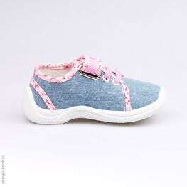 231100-12 Текстильная обувь для девочки голубой фото №2