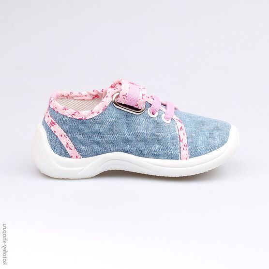 231100-12 Текстильная обувь для девочки голубой фото №2