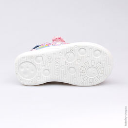 231100-12 Текстильная обувь для девочки голубой фото №3