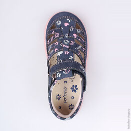 232060-24 Туфли для девочки светло-синий фото №4