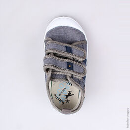 241007-12 Кеды для мальчики серый фото №4