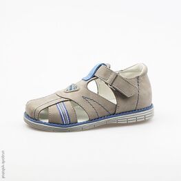 322002-25 Сандалии для мальчики сер-син