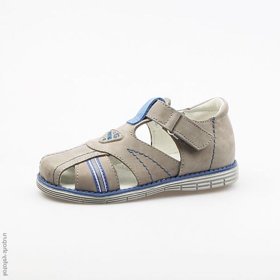 322002-25 Сандалии для мальчики сер-син