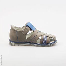 322002-25 Сандалии для мальчики сер-син фото №2