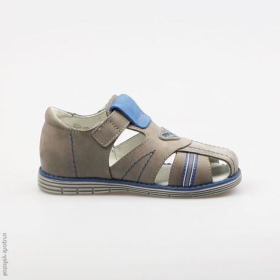 322002-25 Сандалии для мальчики сер-син фото №2
