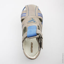 322002-25 Сандалии для мальчики сер-син фото №4