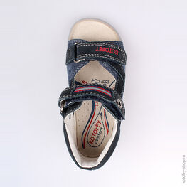 322024-24 Сандалии для мальчики син-кра фото №4