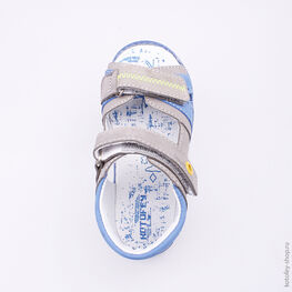 322028-23 Сандалии для мальчики сер-син фото №4