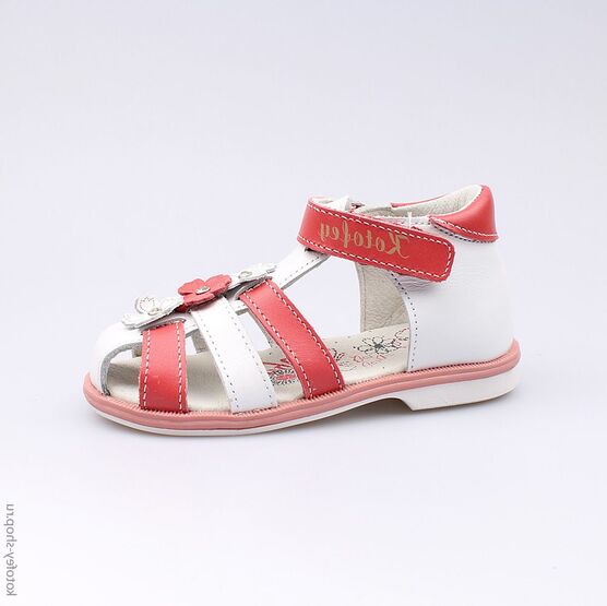 322032-22 Босоножки для девочки бел-крл
