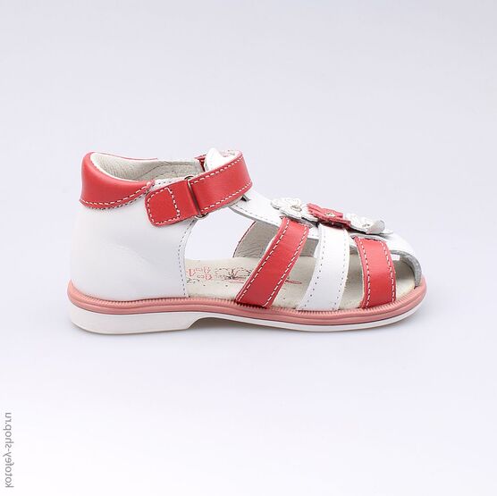 322032-22 Босоножки для девочки бел-крл фото №2