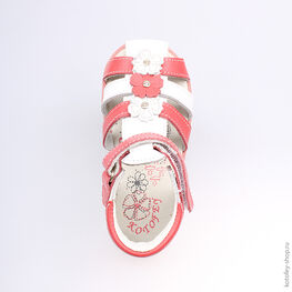 322032-22 Босоножки для девочки бел-крл фото №4