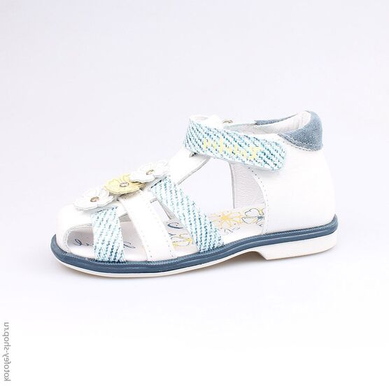 322032-24 Босоножки для девочки бел-гол