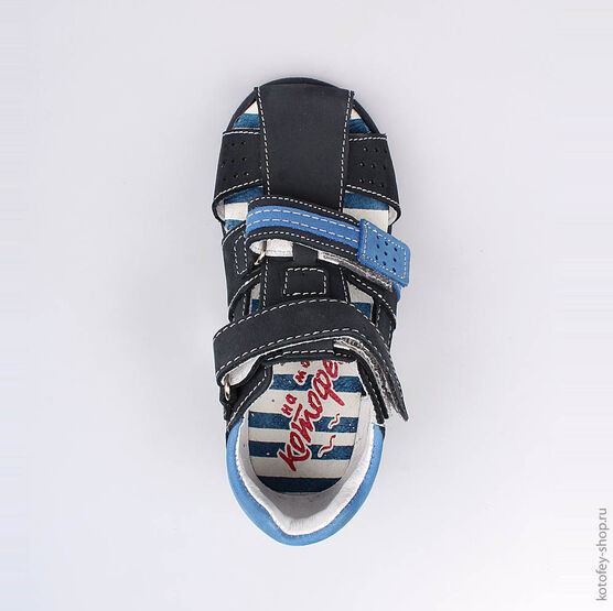 322036-22 Сандалии для мальчики светло-синий фото №4