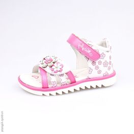 322037-21 Босоножки для девочки фук-бел