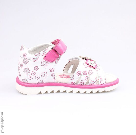 322037-21 Босоножки для девочки фук-бел фото №2