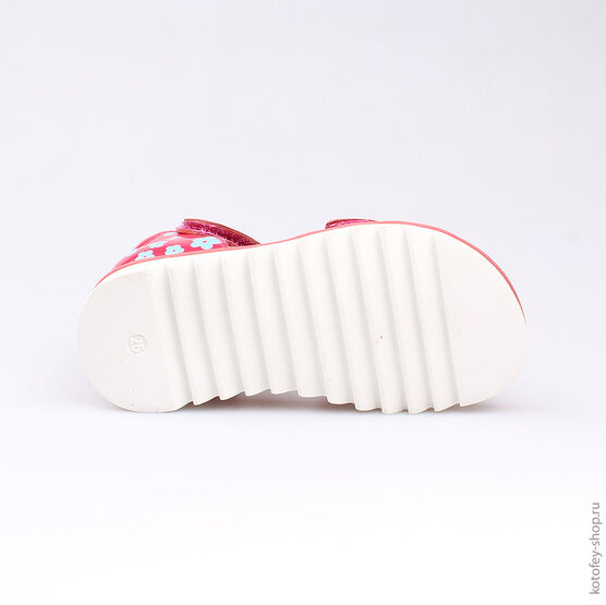 322037-23 Босоножки для девочки кра-гол фото №3