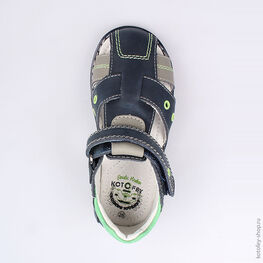 322040-21 Сандалии для мальчики син-зел фото №4