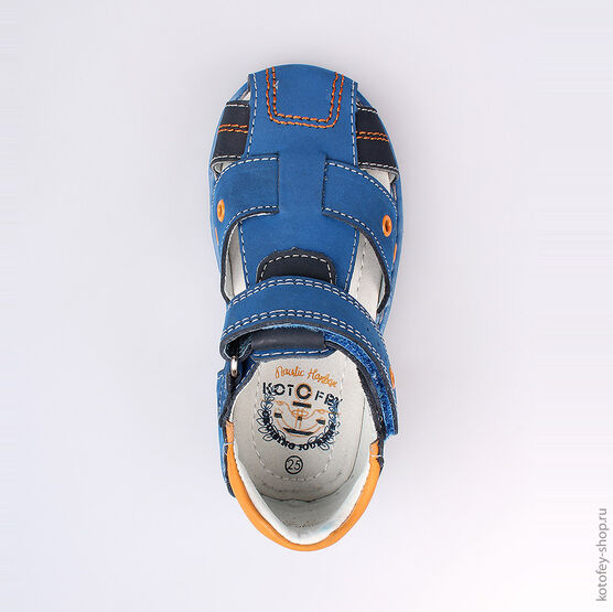 322040-22 Сандалии для мальчики син-ора фото №4