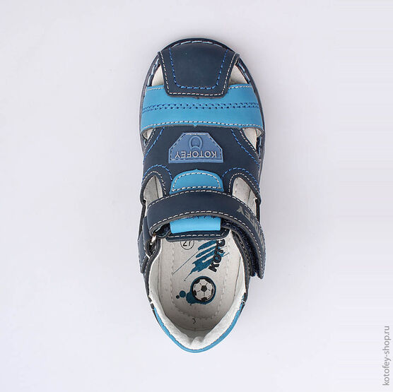 322041-21 Сандалии для мальчики светло-синий фото №4