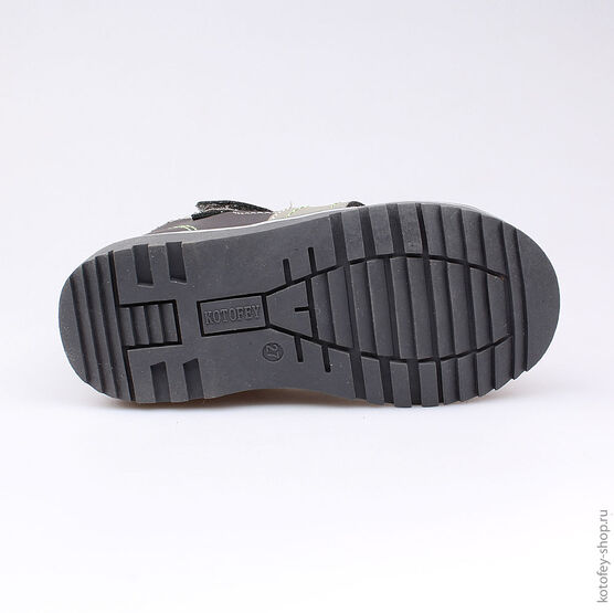 322041-22 Сандалии для мальчики сер-зел фото №3