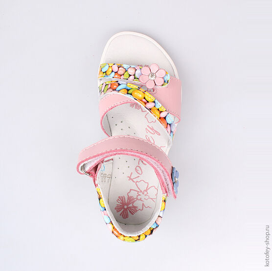 322042-21 Босоножки для девочки роз-цве фото №4