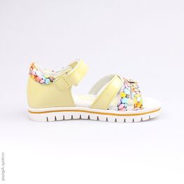 322042-22 Босоножки для девочки жел-цве фото №2